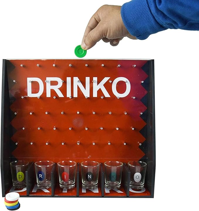 FUN Drinko Gravity Game Party Drinking Game for Adults 6 Shot Glasses for Parties Game Night and Home Bar