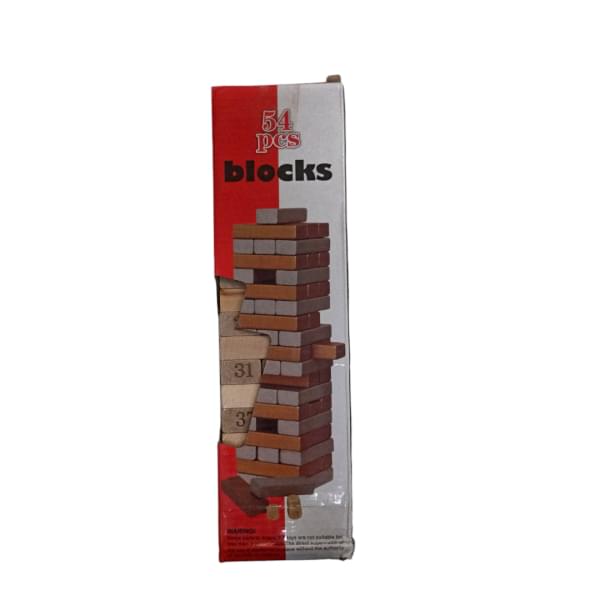 OFFER on CLASSIC Jenga Tower Game - Wooden Blocks Stacking Game for Kids and Adults Wooden Blocks Stacking Tumbling Tower Game | Party Games for Kids & Families