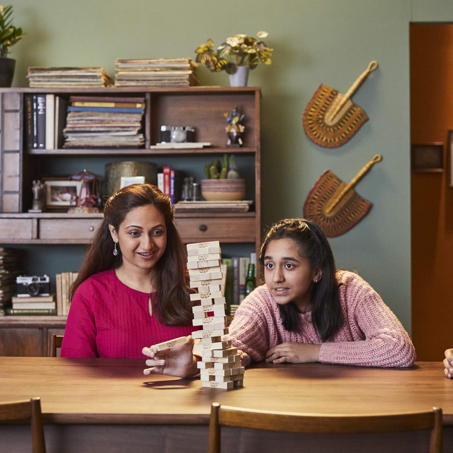 OFFER on CLASSIC Jenga Tower Game - Wooden Blocks Stacking Game for Kids and Adults Wooden Blocks Stacking Tumbling Tower Game | Party Games for Kids & Families