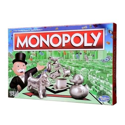 IMRPOVED EDITION Monopoly Game, Family Board Games for 2 to 6 Players & Kids Ages 8 and Up, Includes Tokens