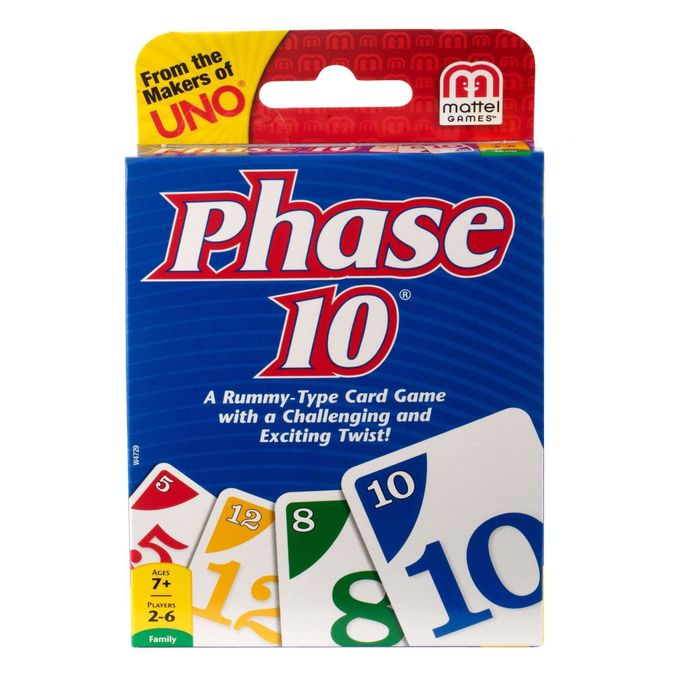PREMIUM Phase 10 Card Game Fun Challenging Rummy Style Game for Kids Families 2 to 6 Players Ages 7 and Up Multicolor