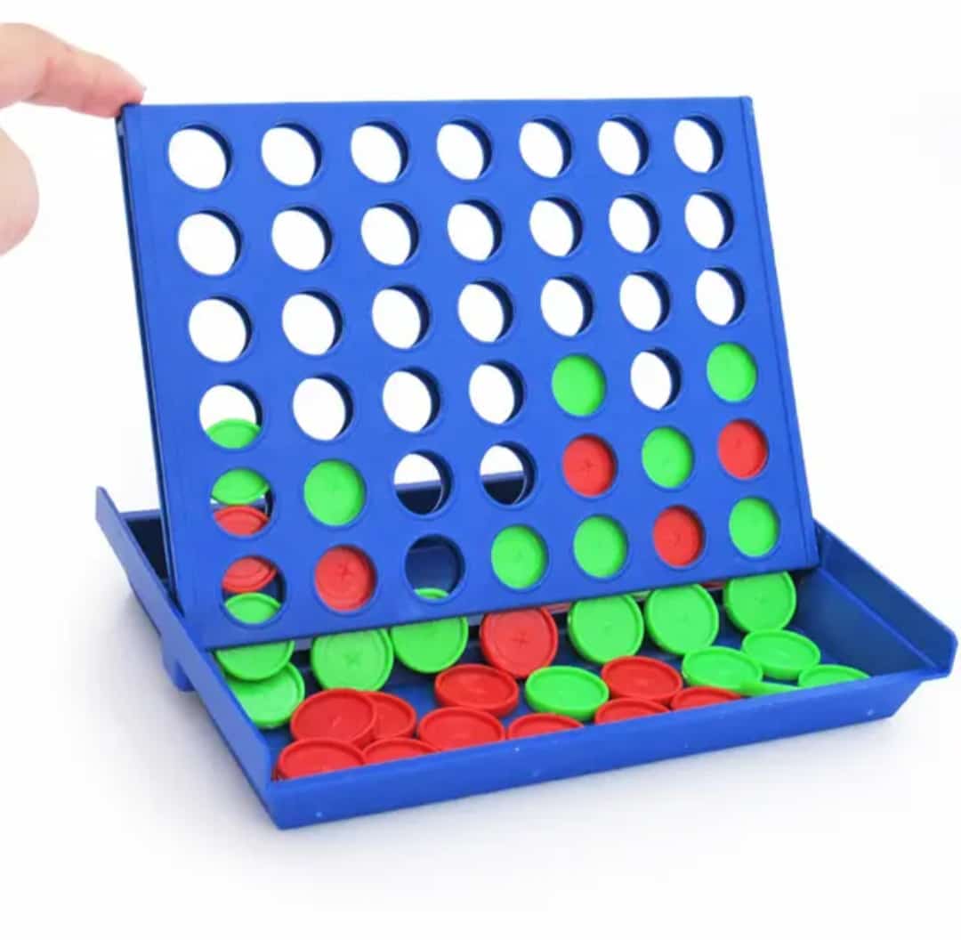 OFFER on PREMIUM Bingo Big Size Plastic Connect Four Game, Multi Color, Modern Design, Ideal Travel Game, 4 Players