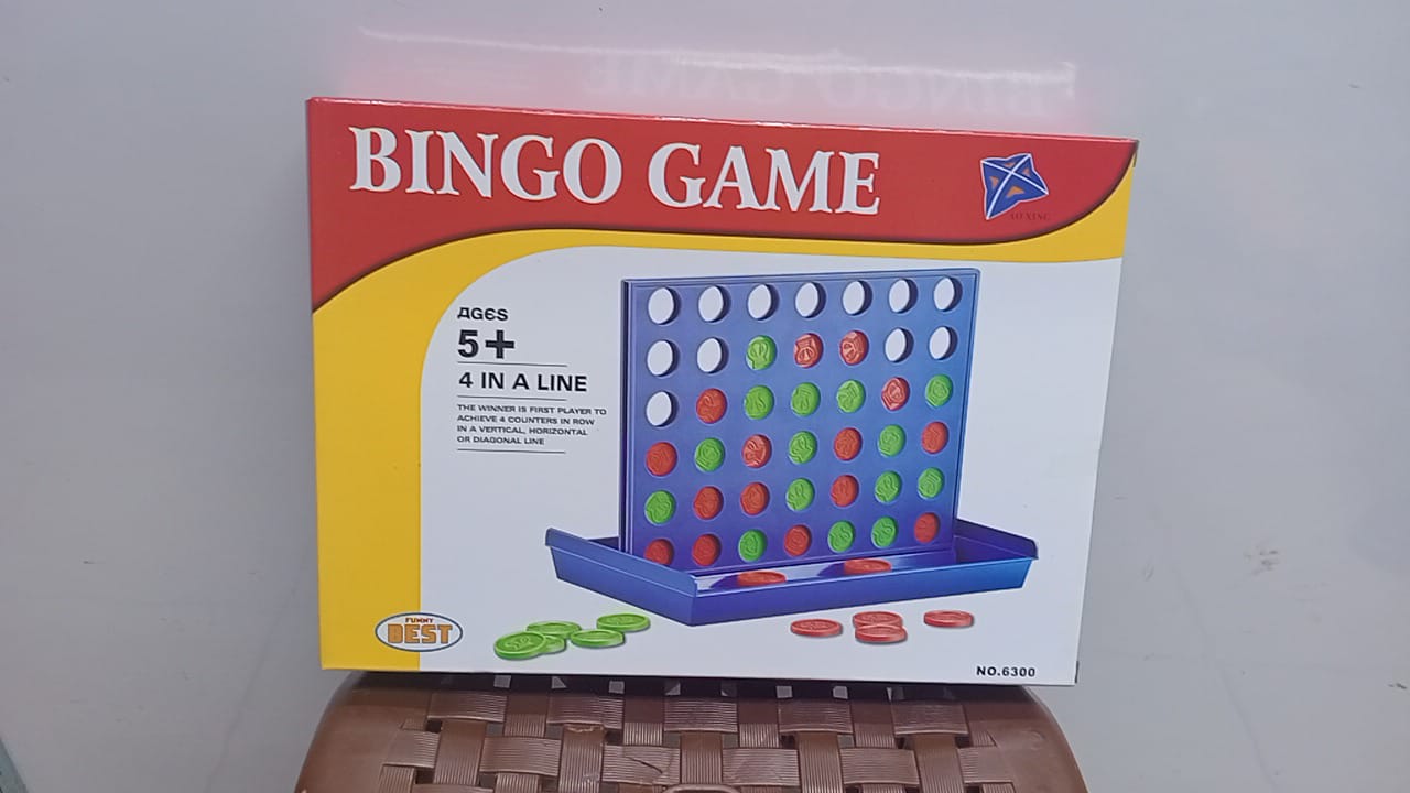 OFFER on PREMIUM Bingo Big Size Plastic Connect Four Game, Multi Color, Modern Design, Ideal Travel Game, 4 Players