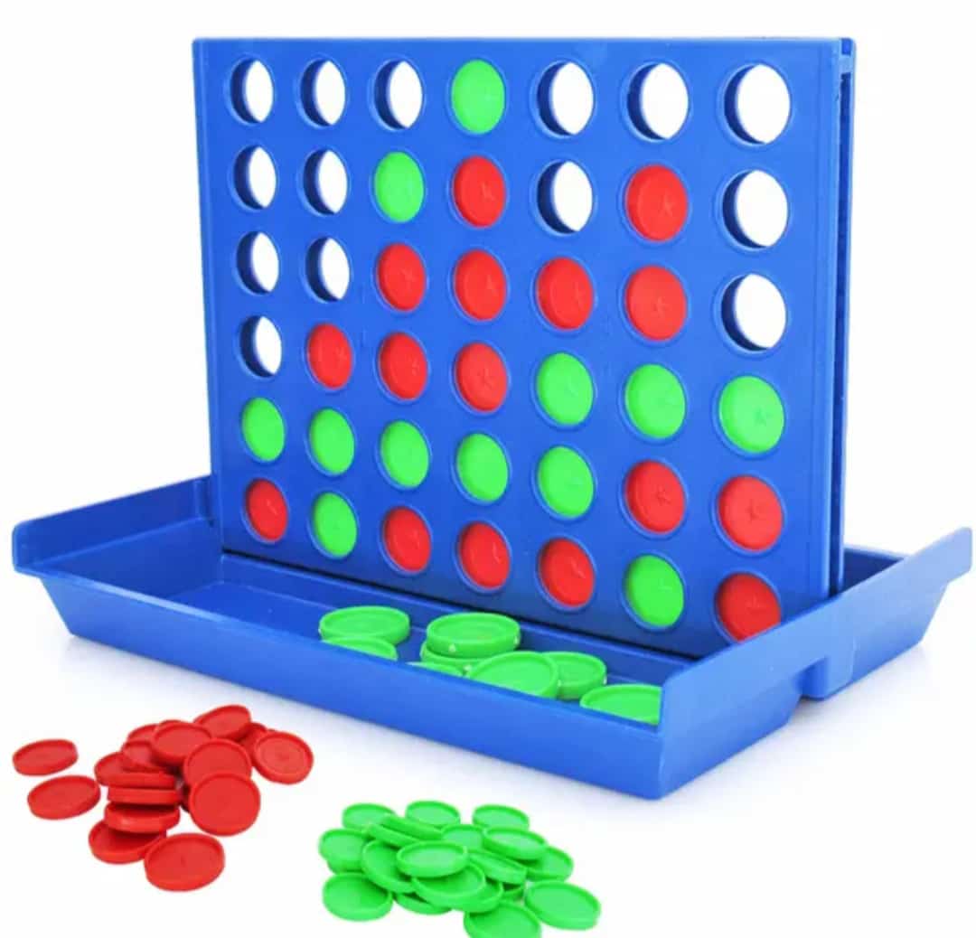 OFFER on PREMIUM Bingo Big Size Plastic Connect Four Game, Multi Color, Modern Design, Ideal Travel Game, 4 Players