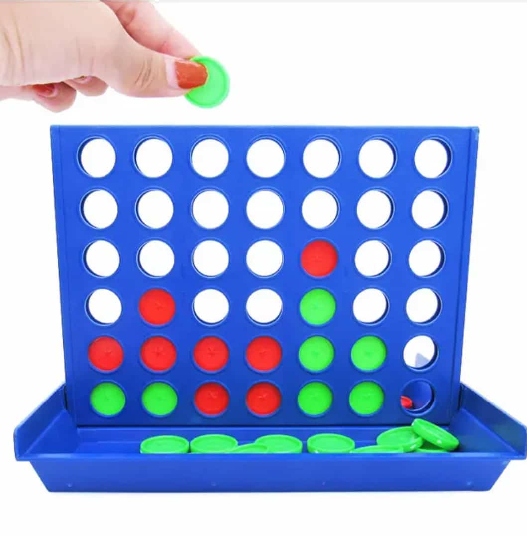 OFFER on PREMIUM Bingo Big Size Plastic Connect Four Game, Multi Color, Modern Design, Ideal Travel Game, 4 Players