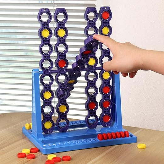 FUN Line Up Spin 4 Game Table Decor Strategy Board Games for Children Girls Boys|Toys & Hobbies | Games | Board & Traditional Games