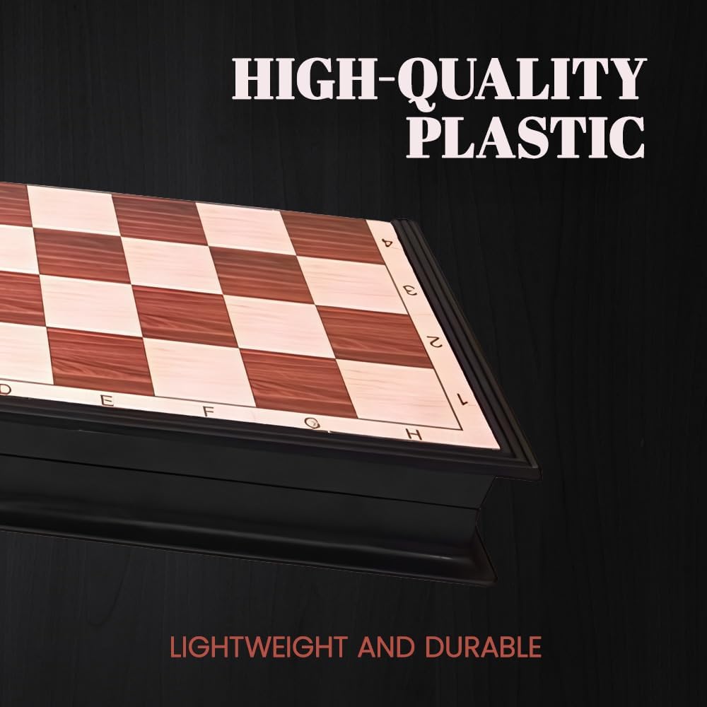 PREMIUM Chess Board Travel Chess Set Magnetic, 9.8inches Mini Lightweight Chess Set Travel, Portable Chess Board, Party Journey Family Game, Ideal Gift