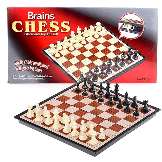 PREMIUM Chess Board Travel Chess Set Magnetic, 9.8inches Mini Lightweight Chess Set Travel, Portable Chess Board, Party Journey Family Game, Ideal Gift