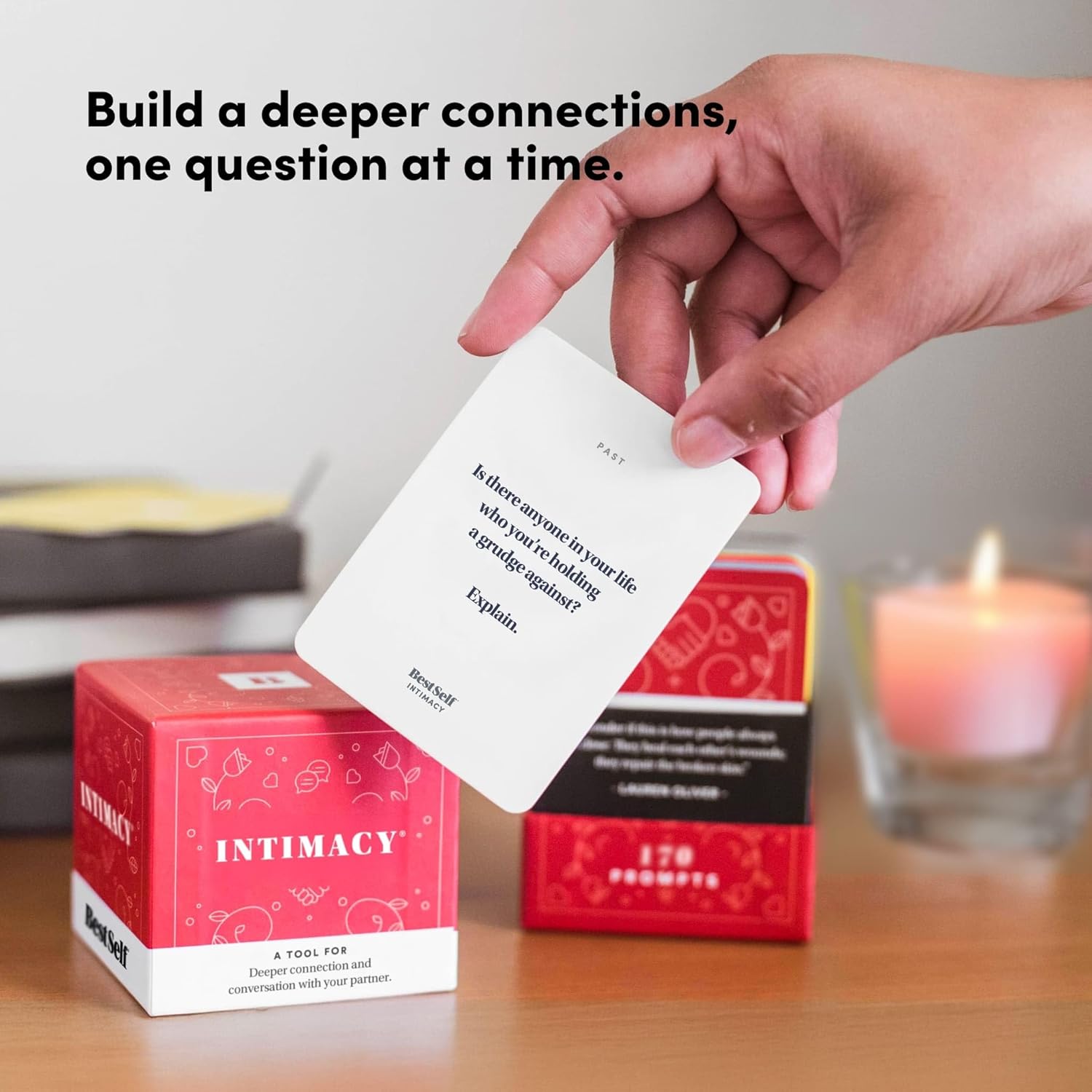 OFFER ON Intimacy Deck – BestSelf Card Game Conversation Starters for Couples to Strong their Fooling, Romance, Fortune, Oppunity and Sardability - Bass Couples Card Game for Valentines Gift