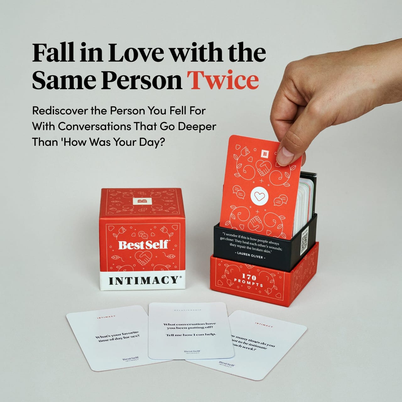 OFFER ON Intimacy Deck – BestSelf Card Game Conversation Starters for Couples to Strong their Fooling, Romance, Fortune, Oppunity and Sardability - Bass Couples Card Game for Valentines Gift