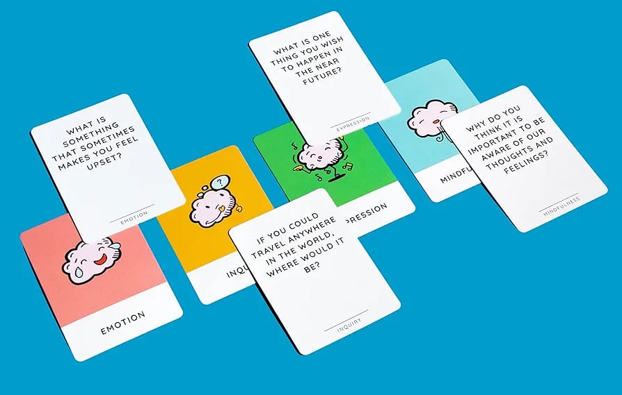 ENGAGING Mindful Talk – Card Game for Children Cards for Children and Parents- for Authentic and Meaningful Conversations