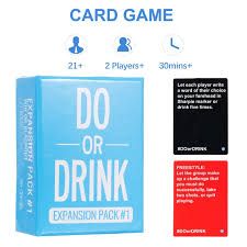 PREMIUM Do or Drink Expansion Pack 1, Dare for Adults, Strangers or Girls Night,Cards with Adult Challenges & Funny Questions, Fun Adult Games for Game Night