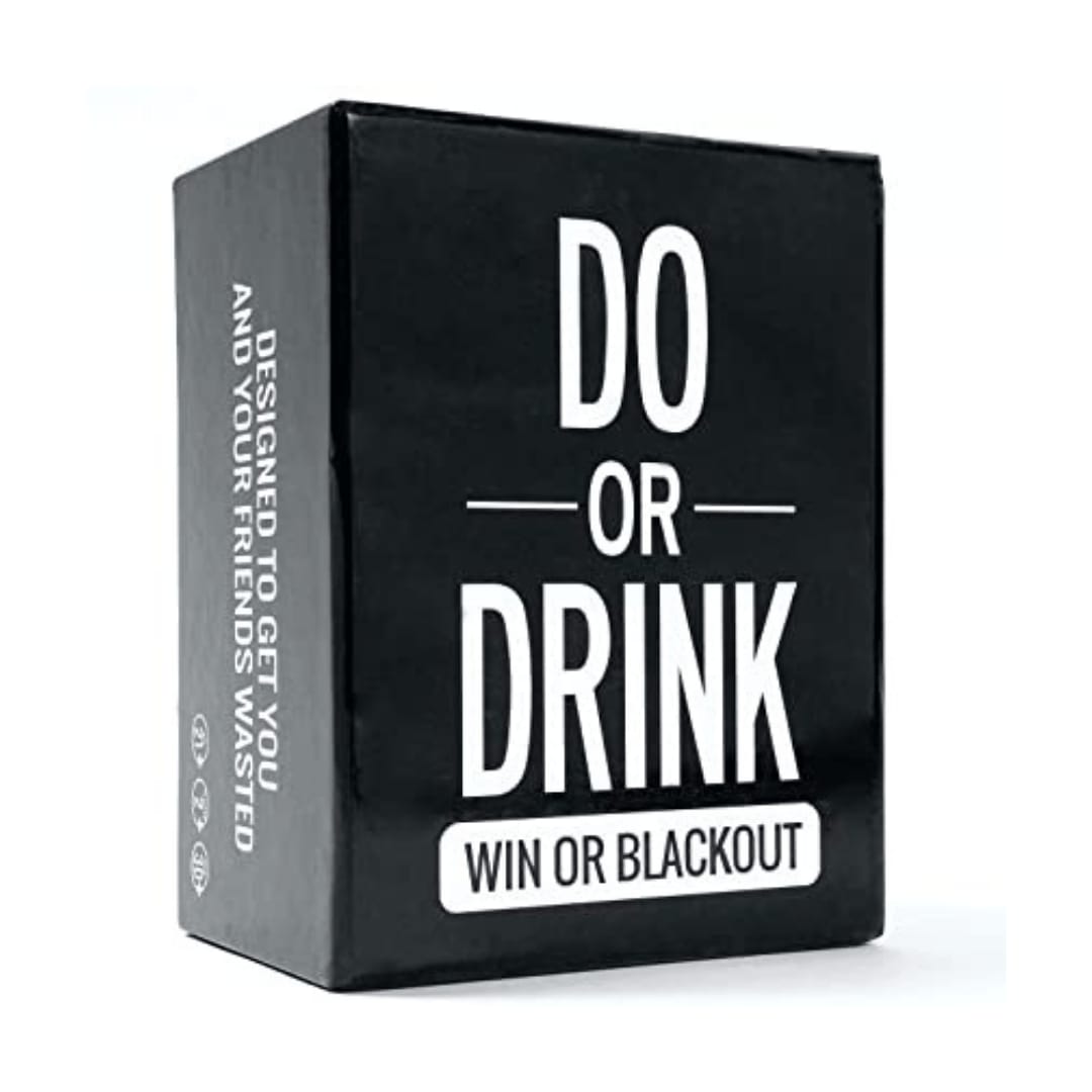 PREMIUM Do Or Drink: Win or Blackout Card Game for Adults - Fun Adult Games for Game Night & Parties - 18th Birthday Gift & Bachelorette Party Games