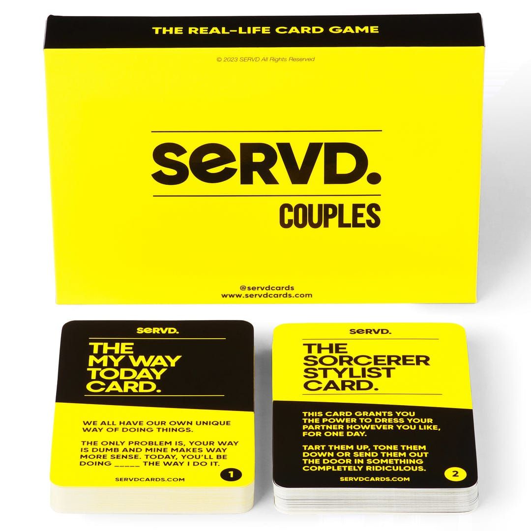 EXCITING Servd Couples Edition  - The Hilarious Real-Life Couples Card Game | Funny Gift for Anniversary, Valentines Day, Christmas, Date Nights & More | Unique Strategy Game