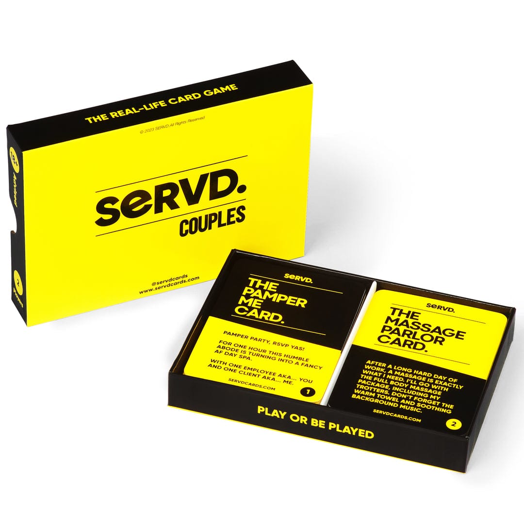 EXCITING Servd Couples Edition  - The Hilarious Real-Life Couples Card Game | Funny Gift for Anniversary, Valentines Day, Christmas, Date Nights & More | Unique Strategy Game
