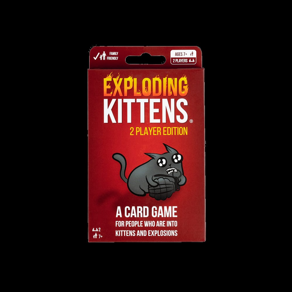 OFFER ON Exploding Kittens: 2-Player Edition High Stakes Card Game - Couples Game, Family Game Night, Kid and Adult Card Game