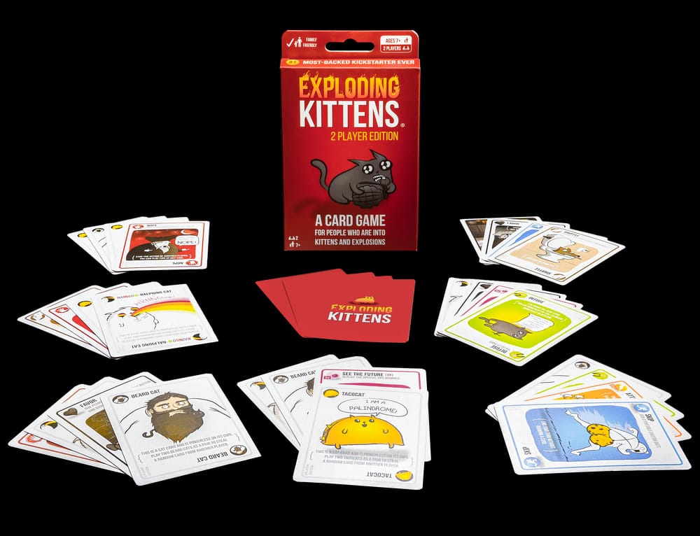 OFFER ON Exploding Kittens: 2-Player Edition High Stakes Card Game - Couples Game, Family Game Night, Kid and Adult Card Game