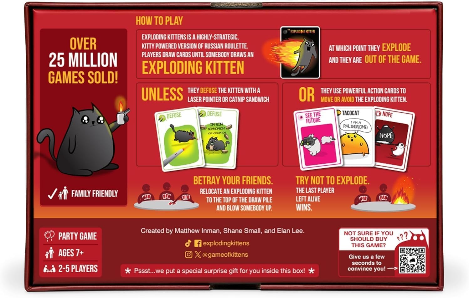 PREMIUM Exploding Kittens: Party Pack High Stakes Card Game - Party Game, Family Game Night, Kid and Adult Card Game