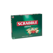 CLASSIC Scrabble Board Game Every Word Counts Board Game for Family, card game for children adults, gift for boys girls, English Scrabble Board Game and Travel puzzle for Building Words