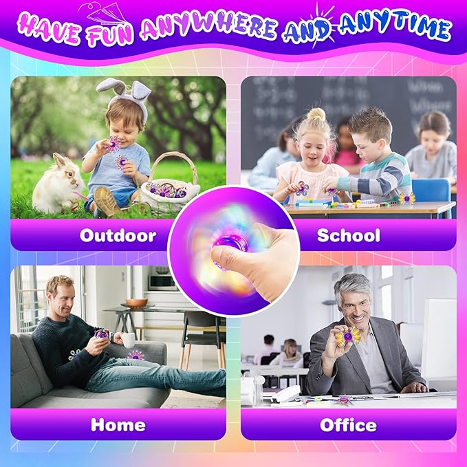 PREMIUM Spinner  Alloy Metal Fidget Spinner, Durable Office Desk Sensory Toys for Stress Relief & Anxiety, Cool Fidget Spinners Bulk, Fidget Toy Gift for Kids Adults