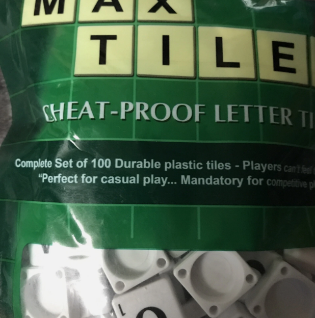 PREMIUM 100 Pcs Plastic Scrabble Tiles - Multicolor Letters on Ivory Plastic Tiles - Replacement, Crafts, Scrapbooking and Jewellery