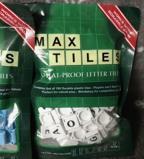 PREMIUM 100 Pcs Plastic Scrabble Tiles - Multicolor Letters on Ivory Plastic Tiles - Replacement, Crafts, Scrapbooking and Jewellery