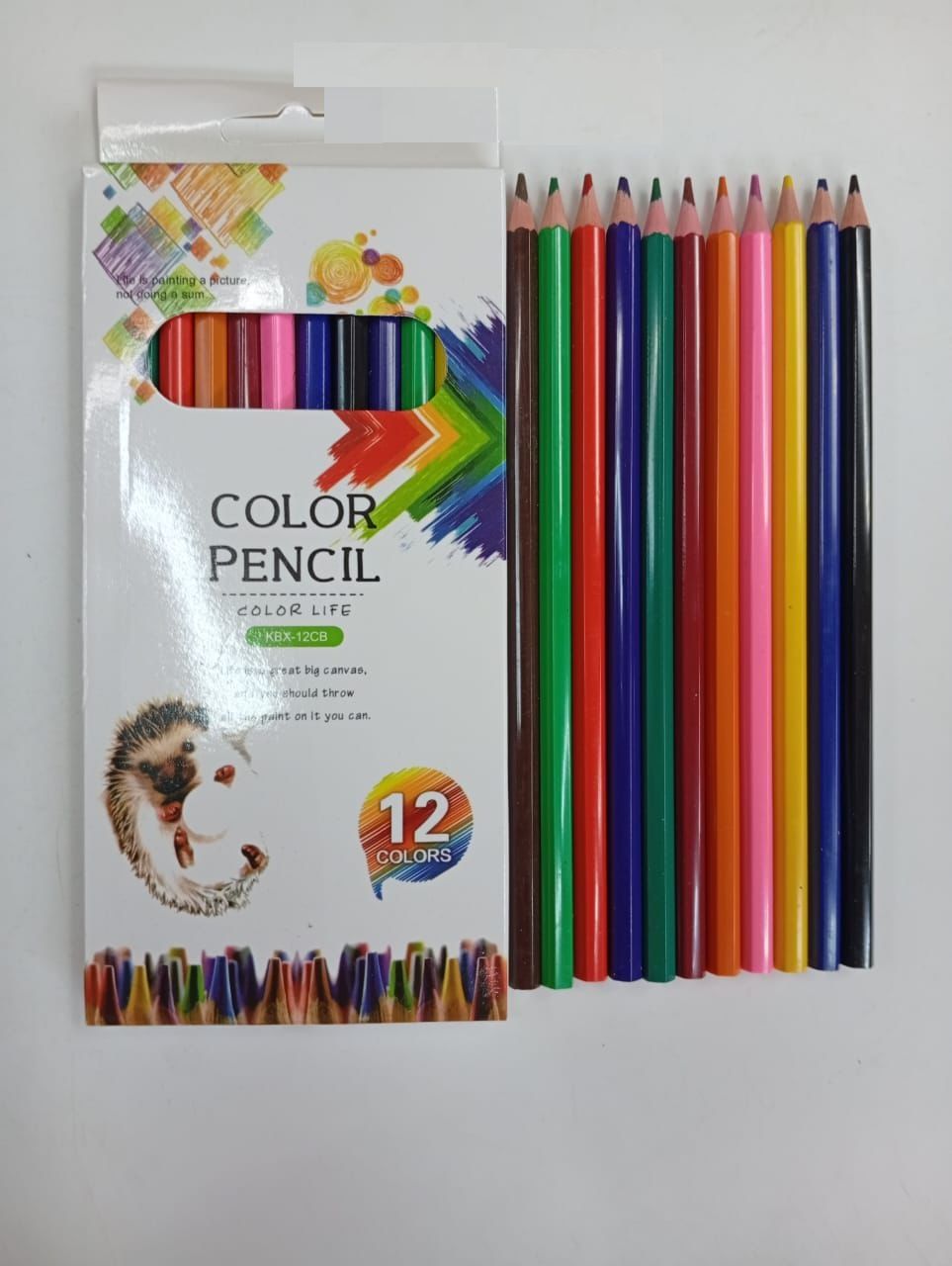 PREMIUM Colored Pencils, 12 Count, Colored Pencil Set - Painting Pencils,Multi-Colour, Long