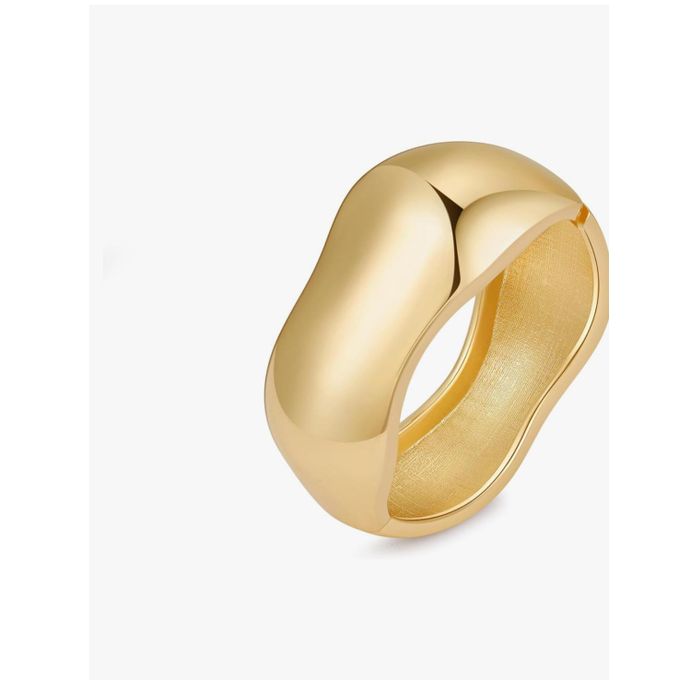 wide chunky Gold style wrist cuff bangle