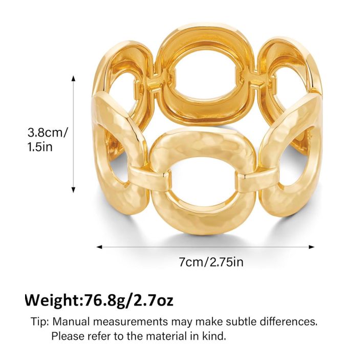 Stylish Euro wrist cuff chunky bangle bracelet