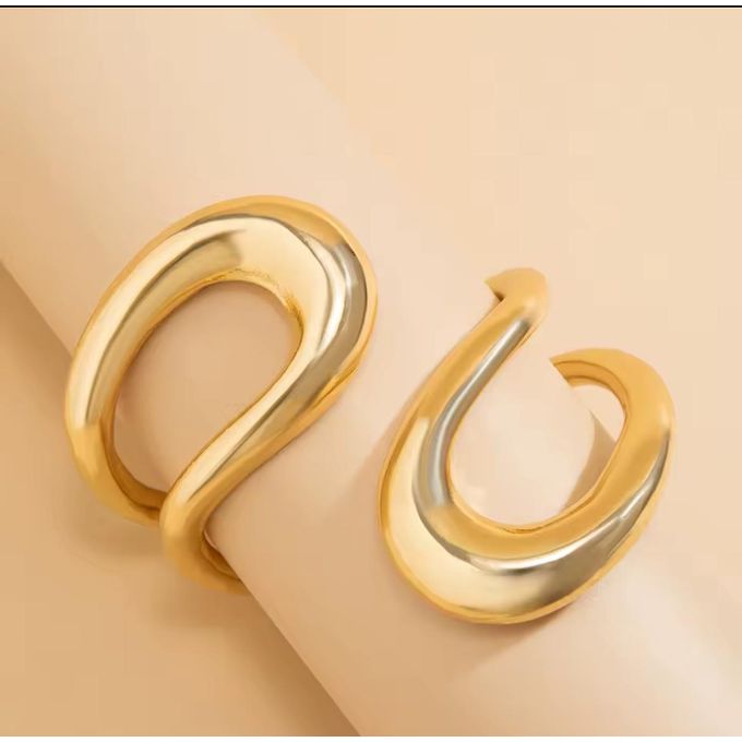 Stylish Italian  fold  wrist chunky bangle bracelet