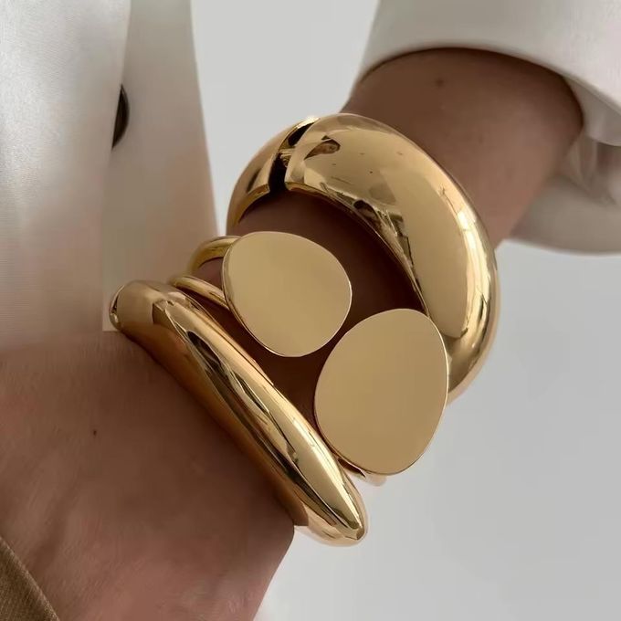 3in 1 modest  wide chunky European cuff bangles