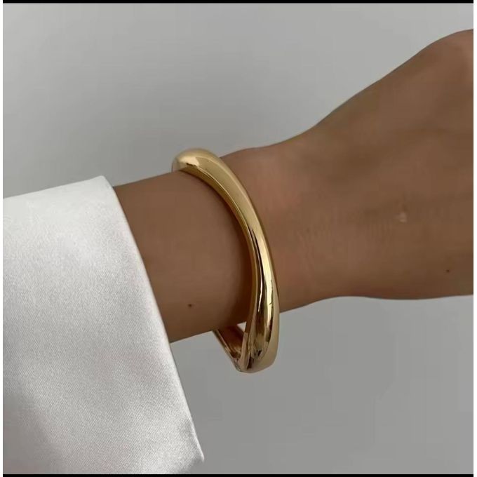 3in 1 Retro style minimal  wide chunky European cuff bangles