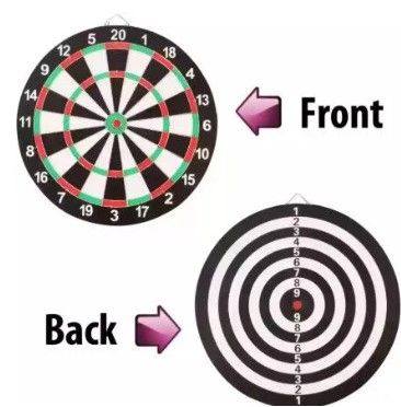 12" Double-Sided Dart Board Game Set – Indoor & Outdoor Dartboard with 4 Free Steel Tip Darts | Family Party Game, Bar Game, Sports Toy