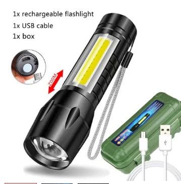 Portable Rechargeable Zoom LED Flashlight XP-G Q5 Flash Light Torch Lantern 3 Lighting Modes Camping Light Mini Led Flashlight