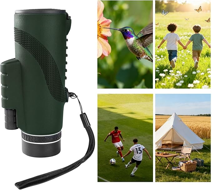 10x40 monocular for camping, hiking and bird watching, small and non-slip