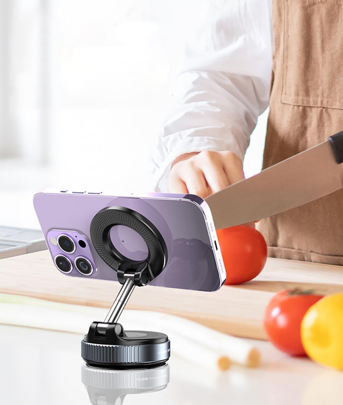 360° Magnetic Phone Holder,Suction Magnetic Foldable Phone Holder for Car