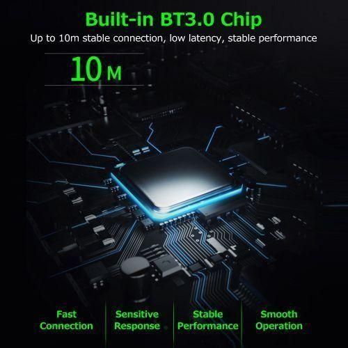 10" Wireless BT Keyboard Ultra-thin Rechargeable Mixed Light