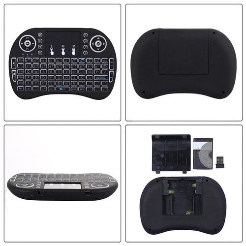 Colors Backlit I8 Mini Wireless Keyboard 2.4GHz Air Mouse With Touchpad For TV BOX Tablet PC