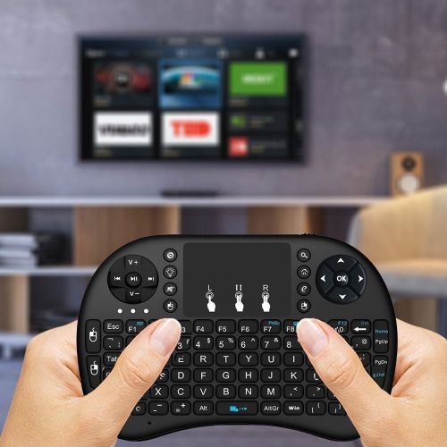 Colors Backlit I8 Mini Wireless Keyboard 2.4GHz Air Mouse With Touchpad For TV BOX Tablet PC