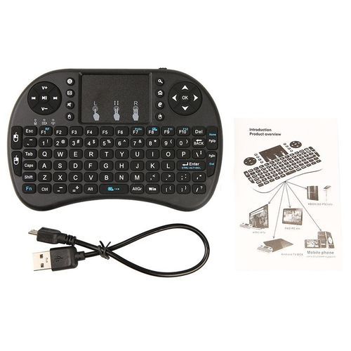 Colors Backlit I8 Mini Wireless Keyboard 2.4GHz Air Mouse With Touchpad For TV BOX Tablet PC