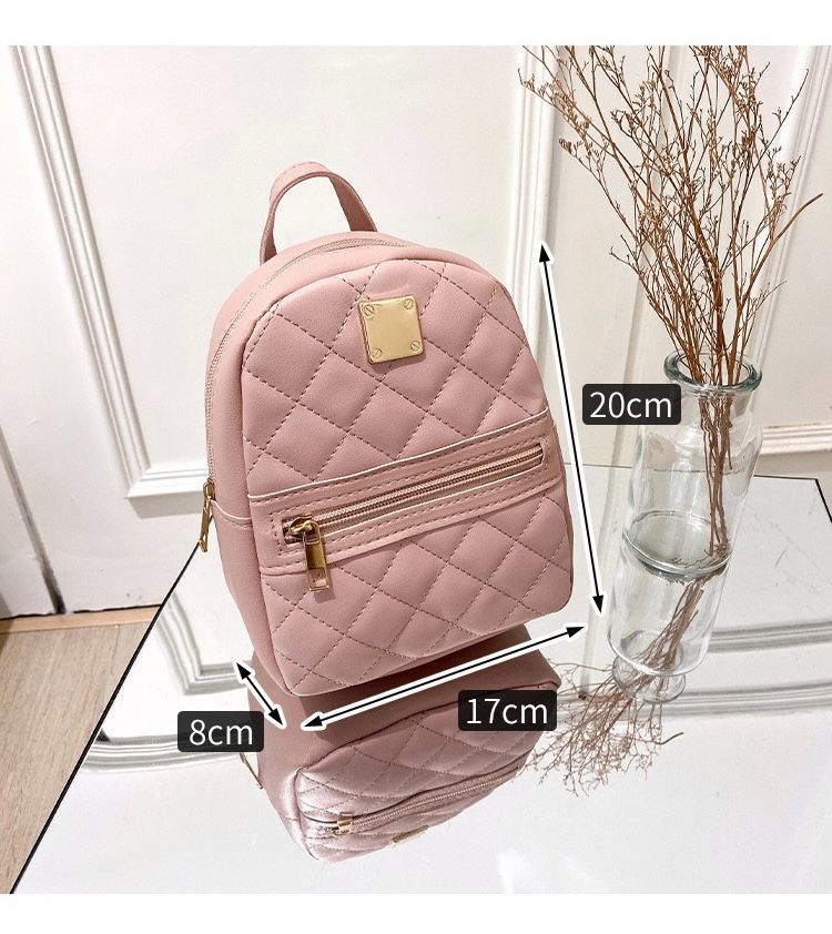 2025 New Girls' School Bag Embroidered Backpack, Stylish Ladies' Small Backpack