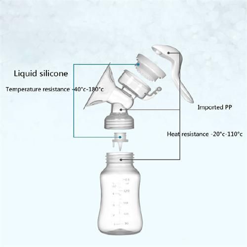 150ML Manual breast pump, dual-purpose for bottle and breast milk storage cup