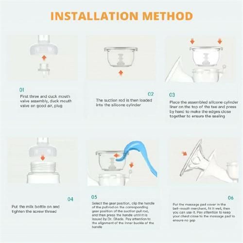 150ML Manual breast pump, dual-purpose for bottle and breast milk storage cup