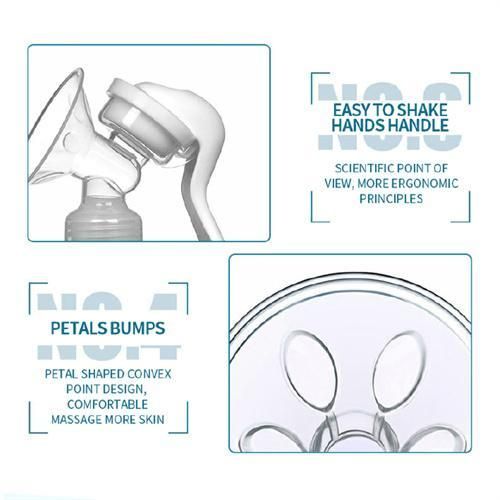 150ML Manual breast pump, dual-purpose for bottle and breast milk storage cup