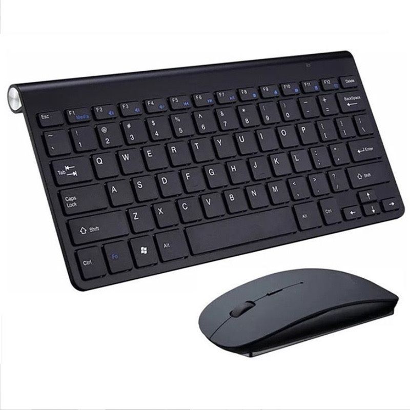Ultra-Portable 2-in-1 Wireless Gold Keyboard & Mouse for iPad/Tablet