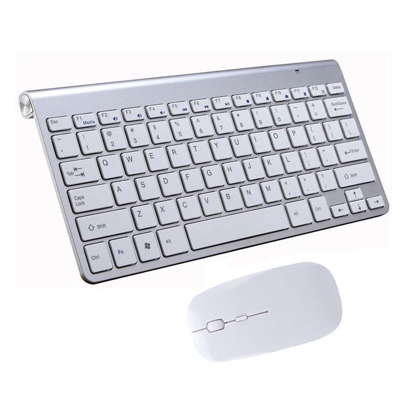 Ultra-Portable 2-in-1 Wireless Gold Keyboard & Mouse for iPad/Tablet
