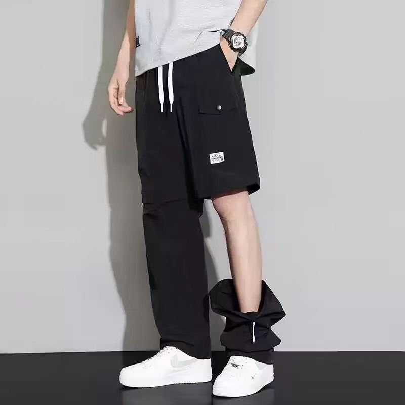 2-in-1 Men's Casual Pants (Casual Pants/Casual Shorts), Removable Men's Overalls