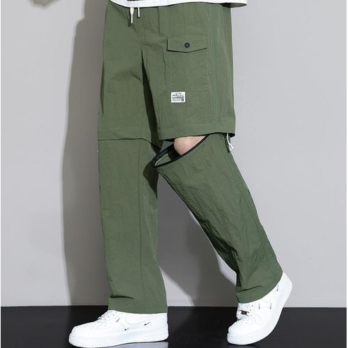 2-in-1 Men's Casual Pants (Casual Pants/Casual Shorts), Removable Men's Overalls