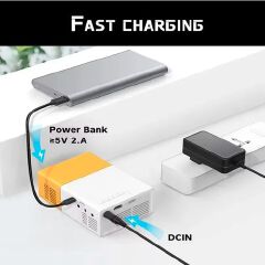 1080P Portable Mini Projector LED Mini Home Projector YG300