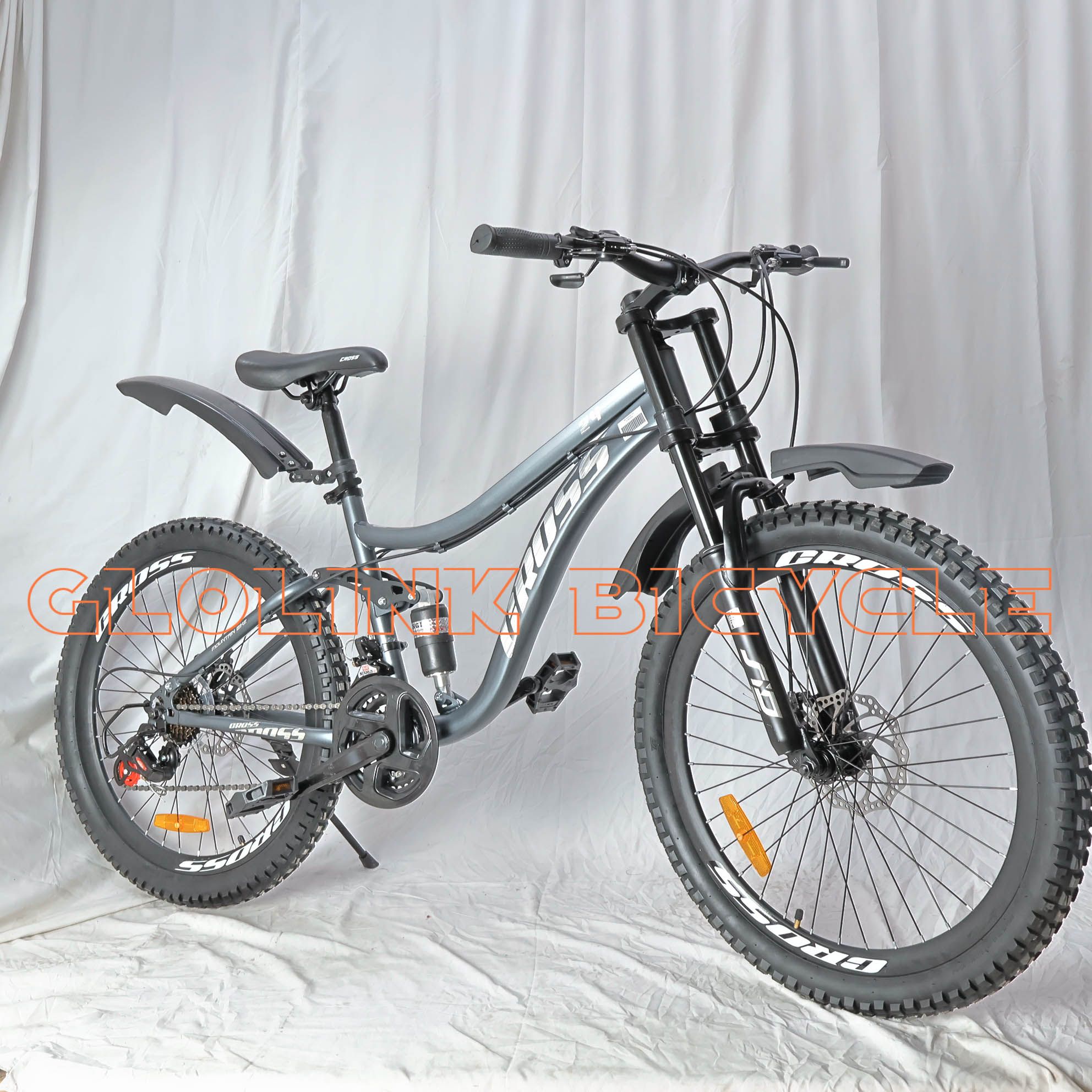 Cross Dual Suspension Bicycle – Size 24 (9-13years)